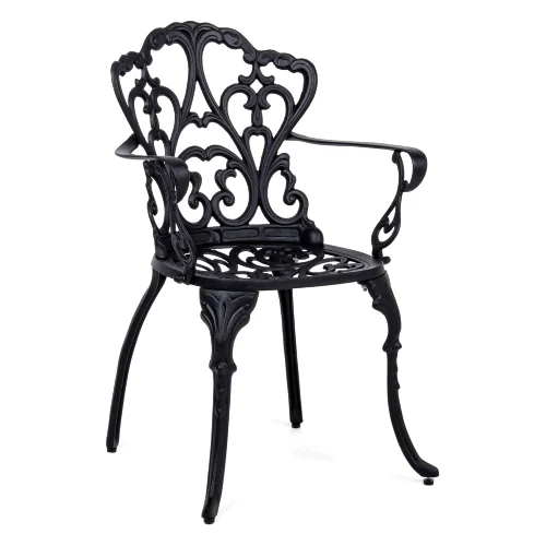 Krzesło ogrodowe VICTORIA antracytowe 57.5x58 ze stopu aluminium Bizzotto