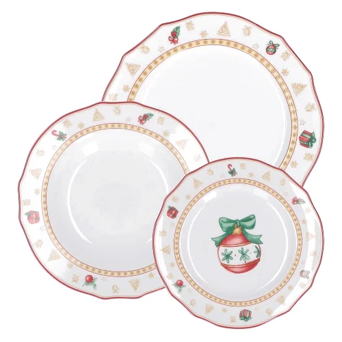 La Porcellana Bianca Christmas Edition Zestaw 6 talerzy dla 2 osób