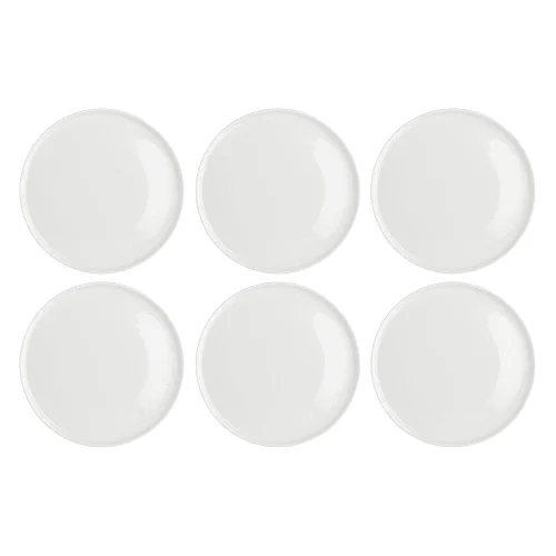 La Porcellana Bianca Essenziale Gourmet Zestaw 6 talerzy obiadowych 21 cm