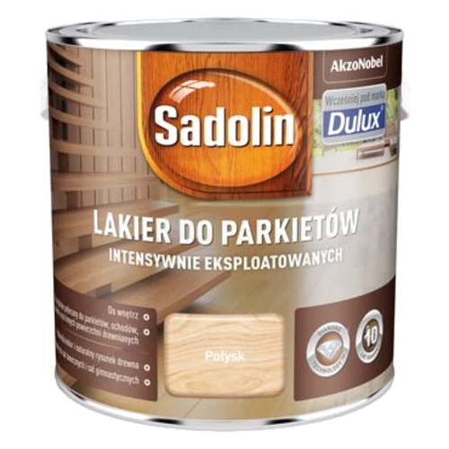 Lakier do Parkietów Intensywnie Eksploatowanych Bezbarwny 2,5 l Sadolin