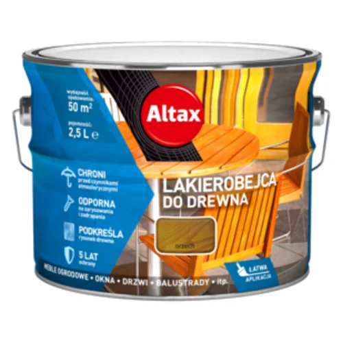 Lakierobejca do drewna 2,5 l orzech Altax