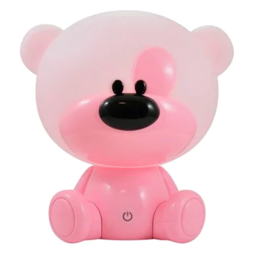 Lampa nocna POLUX MIŚ BIBI LED 2,5 W różowa