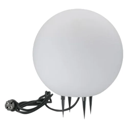 Lampa ogrodowa ARGENTO 30 biała kula E27