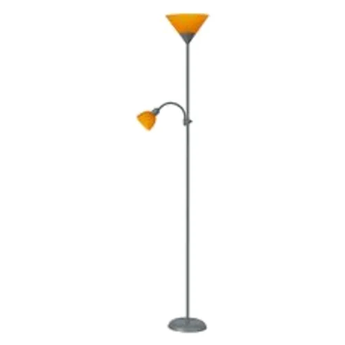 Lampa podłogowa Action srebrna pomarańcz 2 ramienna