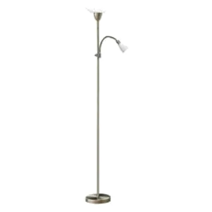 Lampa podłogowa Diana E27 100W+E14 40W chrom satyna