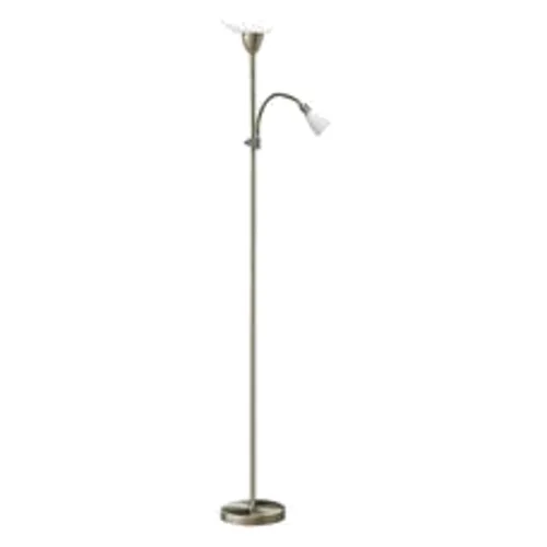 Lampa podłogowa Diana E27 100W+E14 40W chrom satyna