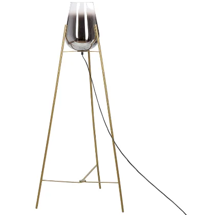 Lampa podłogowa mena metal złoty