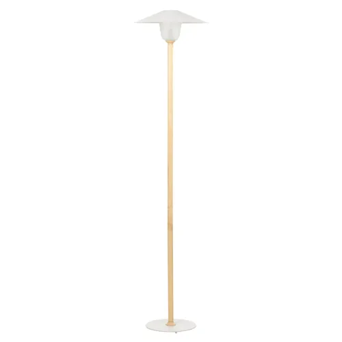 Lampa podłogowa moppy drewno biały
