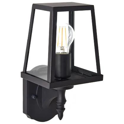 Lampa ścienna ogrodowa HEZIR Czarny