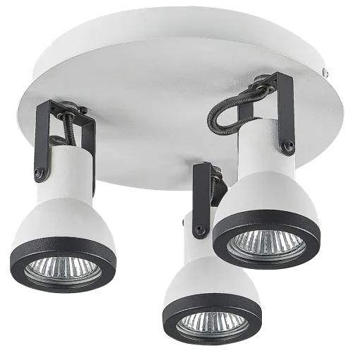 Lampa spot 3-punktowa baro regulowana metal biały