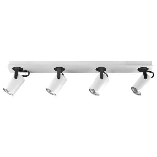 Lampa spot 4-punktowa klip regulowana metal biały
