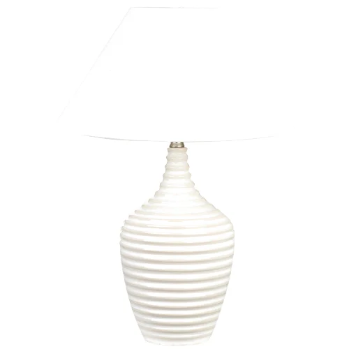 Lampa stołowa celeste ceramika kremowy