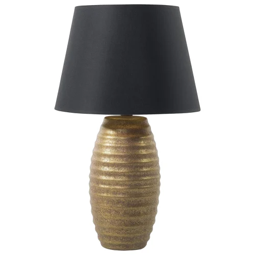 Lampa stołowa ebro porcelana złoty