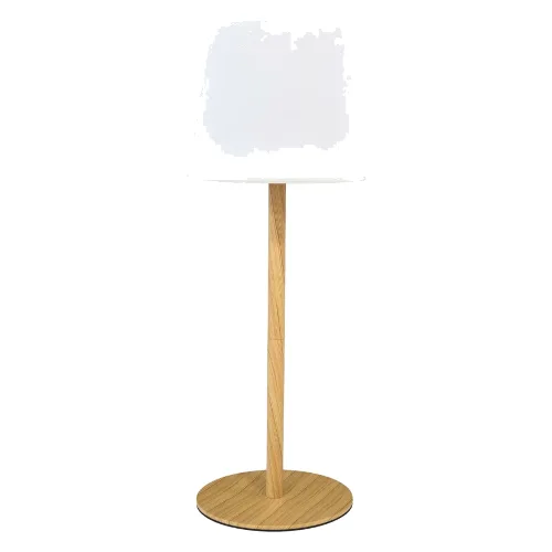 Lampa stołowa ładowana z efektem drewna