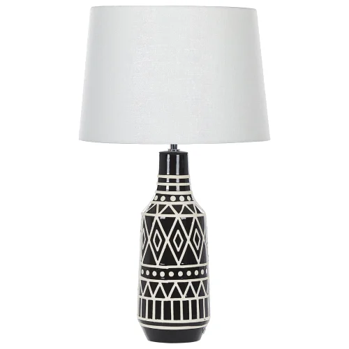 Lampa stołowa shebelle ceramika czarny