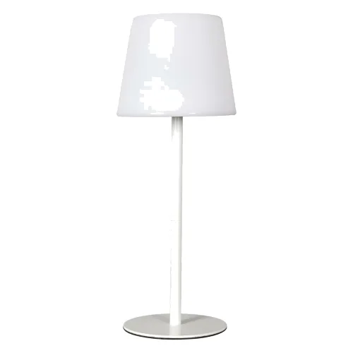 Lampa stołowa usb biała