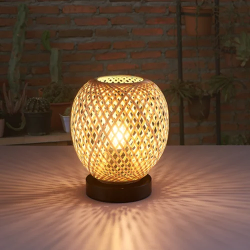 Lampa stołowa ZANZIBAR 1xE27 beżowy