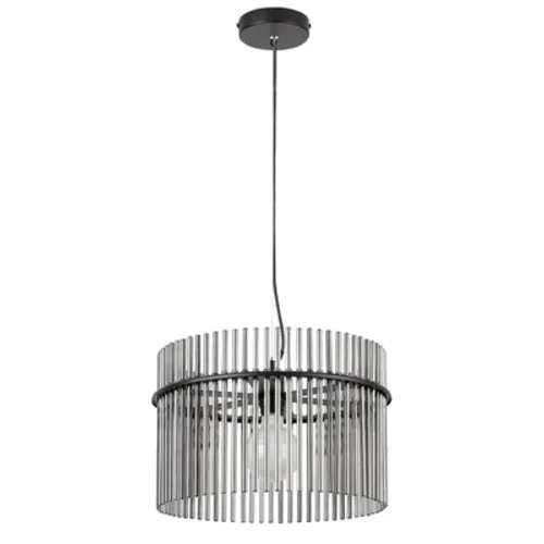 Lampa wisząca Inesa matowa czarna E27 1x max 40W Rabalux