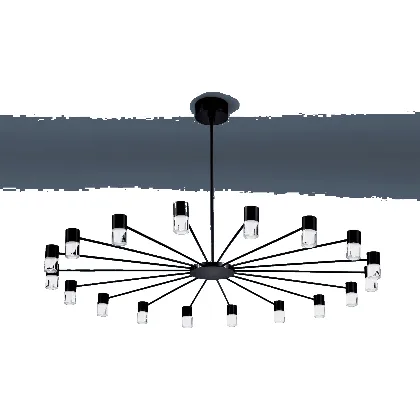 Lampa wisząca LED - Galileo - okrągła, 18 punktów świetlnych, 100cm