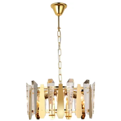 Lampa wisząca Rozalia 4 E14 złoty