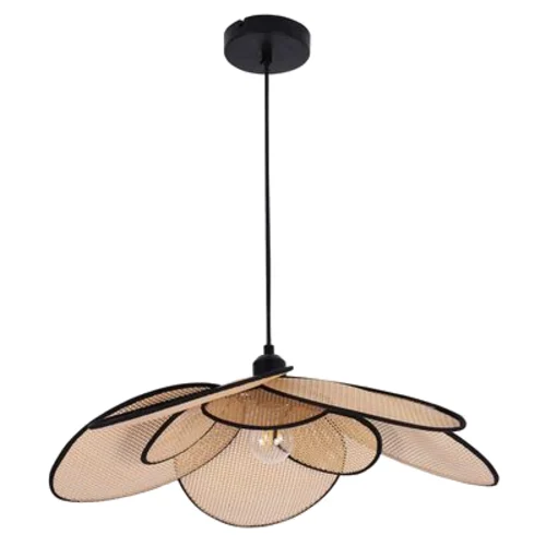 Lampa wisząca TOBAGO 1xE27 beżowo-czarna