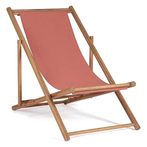 Leżak ogrodowy DANUBIO terakota 68x106/114 z drewna akacjowego Bizzotto