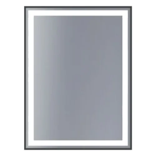 Lustro Argo 2 60 x 80 cm z oświetleniem czarne