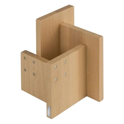 Magnetyczny blok na noże z drewna bukowego z pojemnikiem artelegno kombi