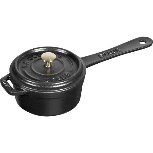 mini rondel żeliwny 250 ml, czarny