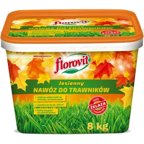 Nawóz granulowany Florovit jesienny 8 kg do trawników