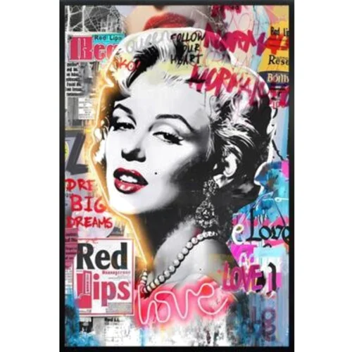 Obraz Marylin 93 x 63 cm z neonem