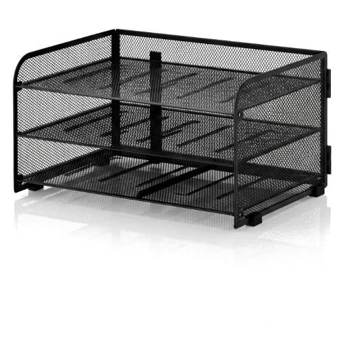 Organizer na biurko koszyk z 3 otwartymi szufladami