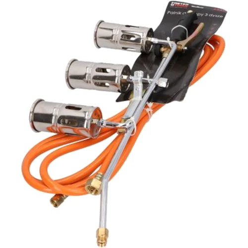 Palnik do papy 90 kW 3 dysze z wężem 5 m FASTER TOOLS