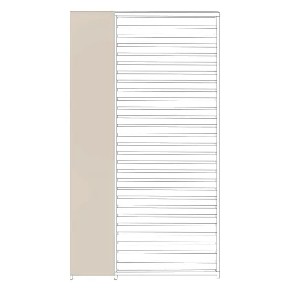 Panel pionowy do pergoli OCEAN jedwabisty 30.9x6 z aluminium Bizzotto