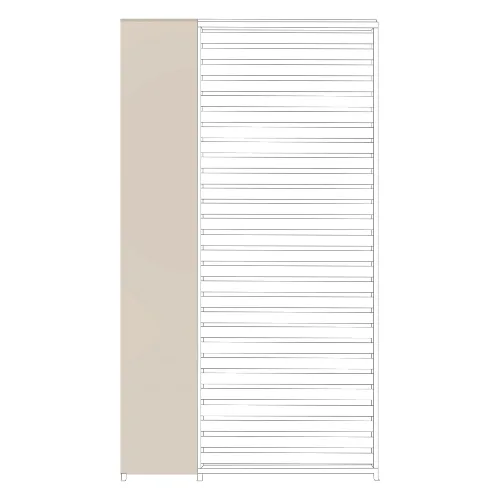 Panel pionowy do pergoli OCEAN jedwabisty 30.9x6 z aluminium Bizzotto