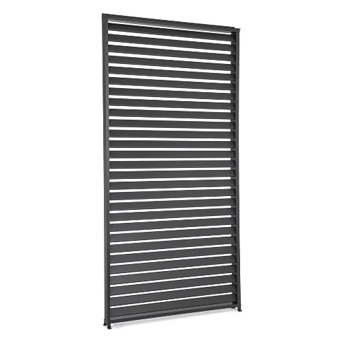 Panel żaluzjowy do pergoli OCEAN antracytowy 123.5x6 z aluminium Bizzotto