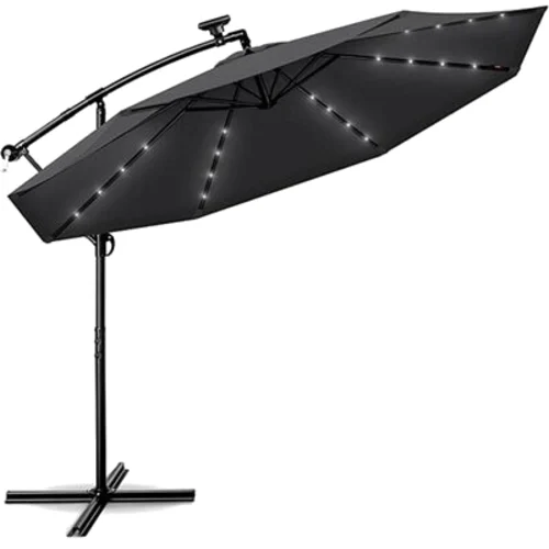 Parasol Led grafitowy 300 cm