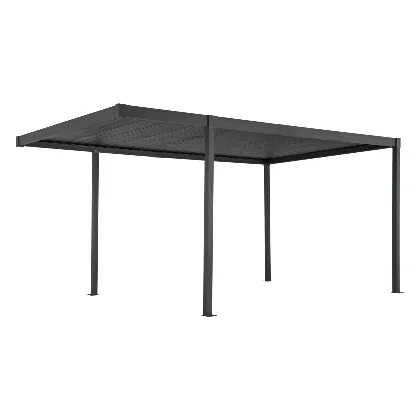 Pergola ogrodowa GARDA antracytowa 500x300 z aluminium Bizzotto