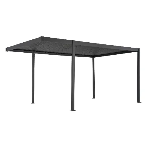 Pergola ogrodowa GARDA antracytowa 500x300 z aluminium Bizzotto