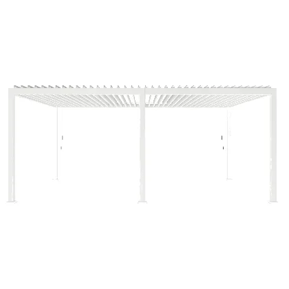 Pergola ogrodowa OCEAN biała 600x360 z aluminium Bizzotto