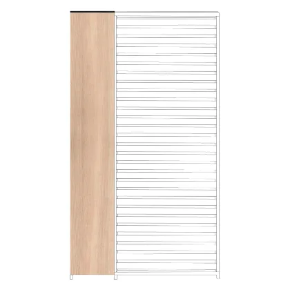 Pionowy panel żaluzjowy do pergoli OCEAN 30.9x6 aluminiowy z efektem drewna Bizzotto