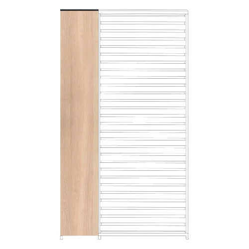 Pionowy panel żaluzjowy do pergoli OCEAN 30.9x6 aluminiowy z efektem drewna Bizzotto