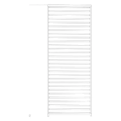 Pionowy panel żaluzjowy do pergoli OCEAN biały 30.9x6 aluminiowy Bizzotto
