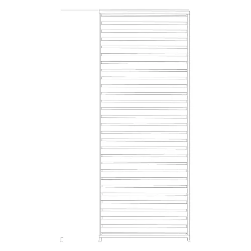 Pionowy panel żaluzjowy do pergoli OCEAN biały 30.9x6 aluminiowy Bizzotto