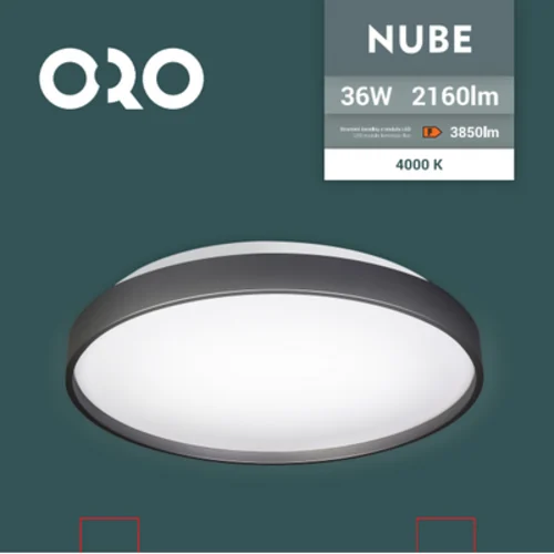 Plafon ORO NUBE BLACK 36W DW
