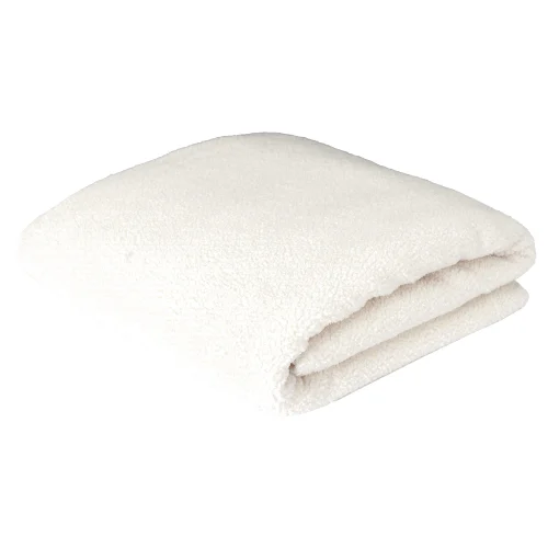 Pled sherpa ecru 120x150cm