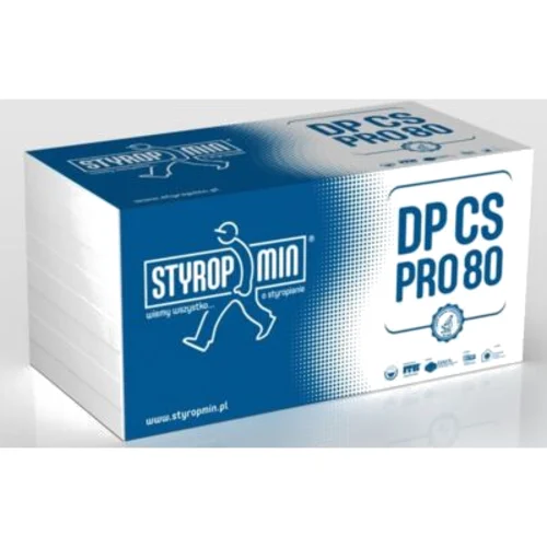 Płyta standardowa DP CS PRO 80 gr.100 gładka 500 x 1000 STYROPMIN