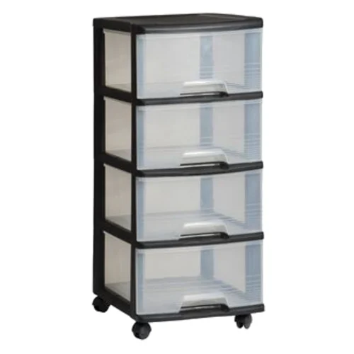 Regał 4 x 20 l czarny