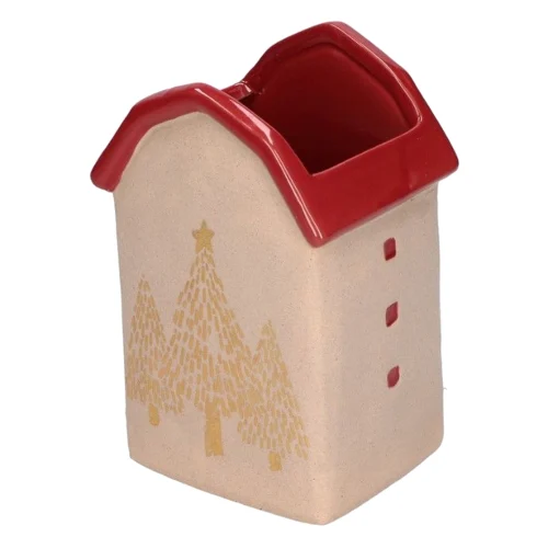 Rituali Domestici Dicasa Zestaw 2 osłonek na doniczkę w kształcie domku 10x8.5x15.5 cm