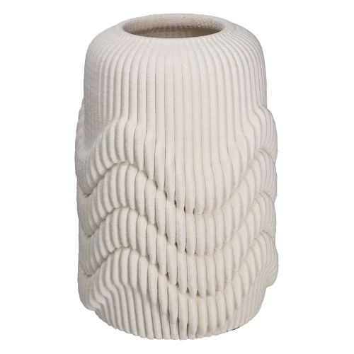 Rituali Domestici Lino Biały wazon 29.5 x 20 cm